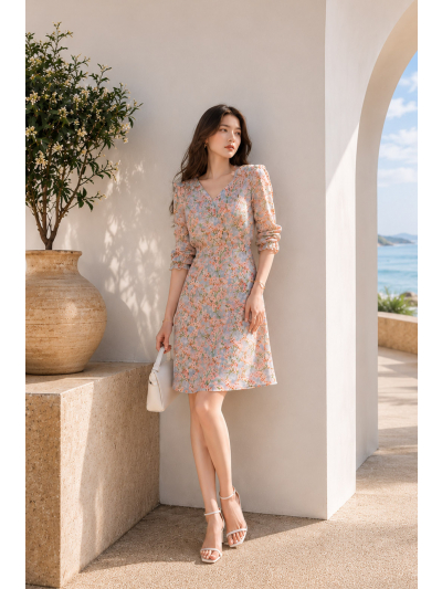 Jacy Sugar Rose Dress