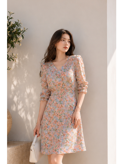 Jacy Sugar Rose Dress