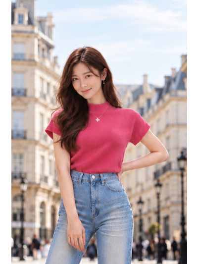 Alina Roseberry Knit Top