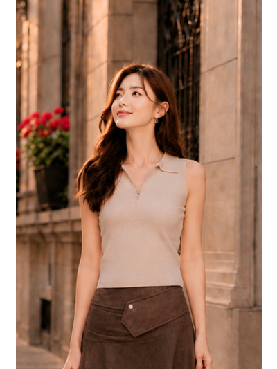 Elysia Cream Top