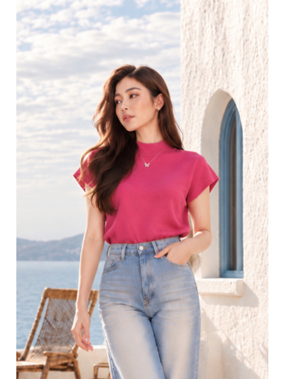 Alina Roseberry Knit Top