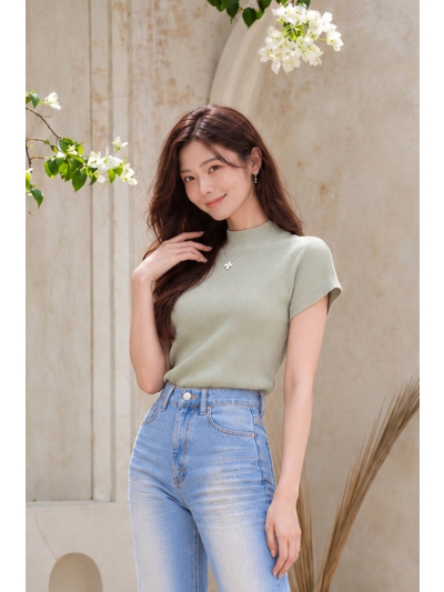 Alina Soft Sage Knit Top