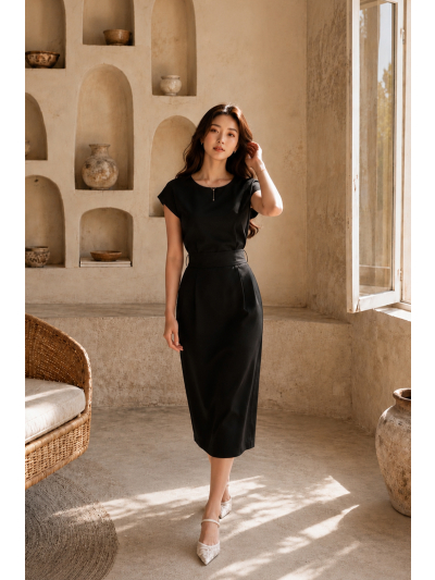 Luna Black Dress