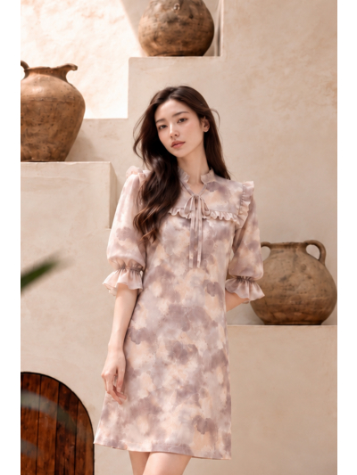 Toni Latte Dress