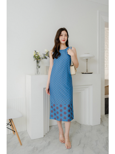 We Jenna Blue Dress-Blue-S