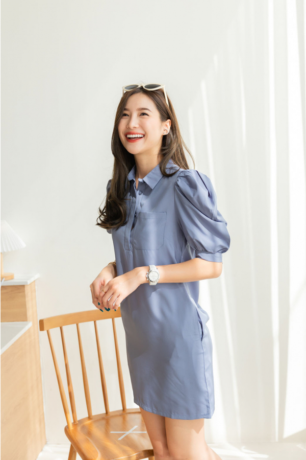 The Maia Dress Queen Blue